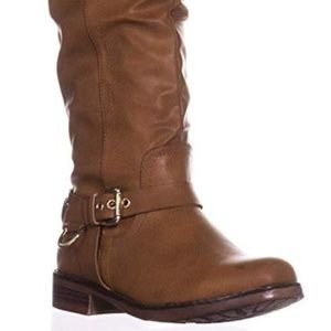 XOXO Mauricia Tall Boots Cognac 9M
